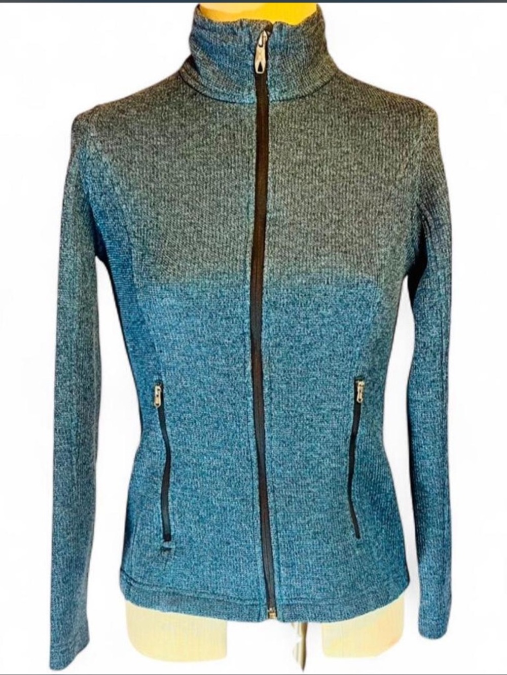 💙 Spyder Heather Blue Endure Full Zip Stryke Fleece Jacket - Picture 2 of 7